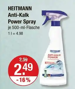V Markt Heitmann anti-kalk power spray Angebot