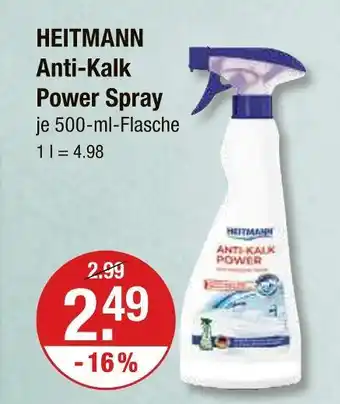 V Markt Heitmann anti-kalk power spray Angebot
