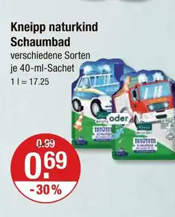 V Markt Kneipp naturkind schaumbad Angebot
