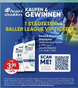 V Markt Head & shoulders shampoo classic clean Angebot