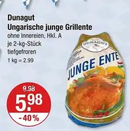 V Markt Dunagut ungarische junge grillente Angebot