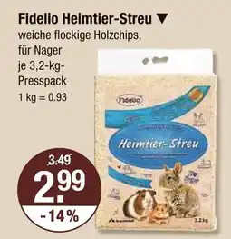V Markt Fidelio heimtier-streu Angebot