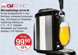 V Markt Clatronic bierzapfanlage bz3740 Angebot