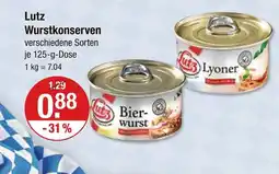 V Markt Lutz bierwurst Angebot