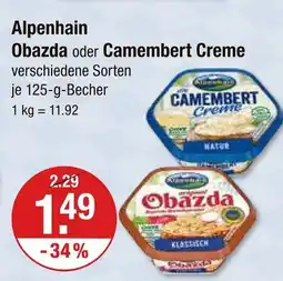 V Markt Alpenhain obazda Angebot