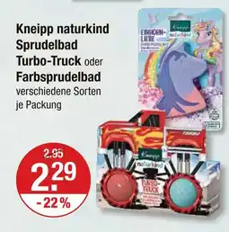 V Markt Kneipp naturkind sprudelbad turbo-truck Angebot