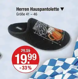 V Markt Herren hauspantoletten Angebot