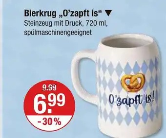 V Markt Bierkrug „o’zapft is“ Angebot
