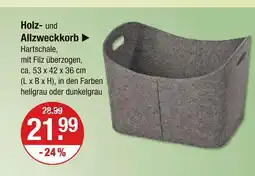 V Markt Holz- und allzweckkorb Angebot