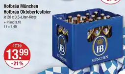 V Markt Hofbräu münchen hofbräu oktoberfestbier Angebot