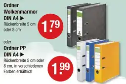 V Markt Ordner wolkenmarmor din a4 Angebot