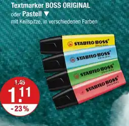 V Markt Stabilo textmarker boss original oder pastell Angebot
