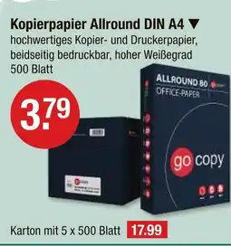 V Markt Go copy kopierpapier allround din a4 Angebot