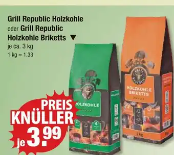 V Markt Grill republic holzkohle Angebot