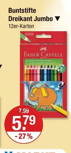 V Markt Faber castell buntstifte dreikant jumbo Angebot