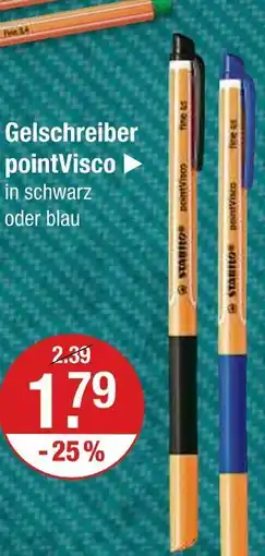 V Markt Stabilo gelstift pointvisco schwarz Angebot