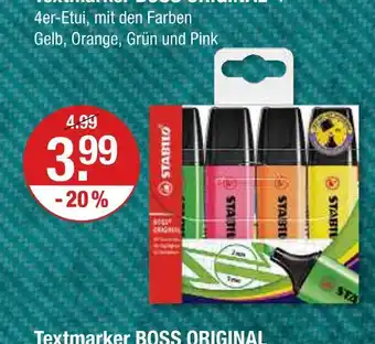 V Markt Stabilo textmarker boss original Angebot
