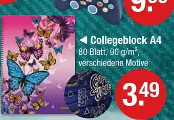 V Markt Collegeblock a4 Angebot