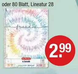 V Markt X.book 80 blatt Angebot