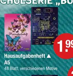 V Markt Hausaufgabenheft Angebot