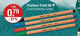 V Markt Stabilo fineliner point 88 Angebot