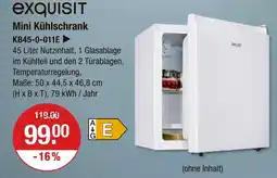 V Markt Exquisit mini kühlschrank Angebot