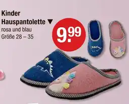 V Markt Kinder hauspantolette rosa Angebot