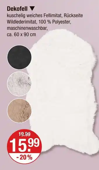 V Markt Dekofell Angebot
