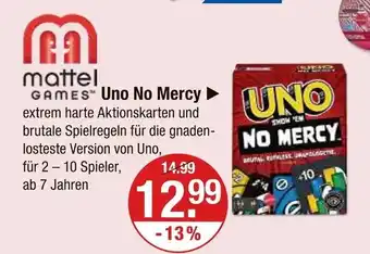 V Markt Mattel games uno no mercy Angebot