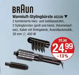 V Markt Braun warmluft-stylingbürste Angebot