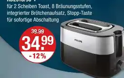 V Markt Philips hd2516/90 toaster Angebot