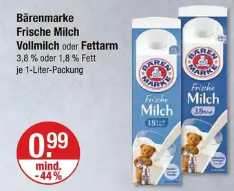 V Markt Bärenmarke frische milch vollmilch Angebot