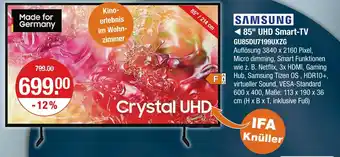 V Markt Samsung 85 uhd smart-tv gu85du7199uxzg Angebot