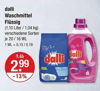V Markt Dalli waschmittel flüssig Angebot