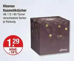 V Markt Kleenex kosmetiktücher Angebot