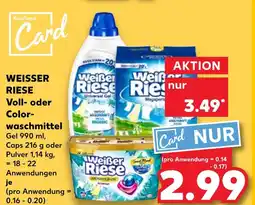 Kaufland Weißer riese vollwaschmittel gel Angebot