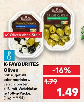 Kaufland K-favourites gemischte oliven Angebot