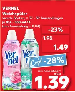 Kaufland Vernel weichspüler Angebot