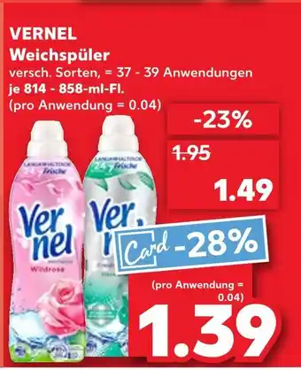 Kaufland Vernel weichspüler Angebot