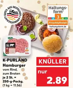 Kaufland K-purland hamburger vom rind Angebot