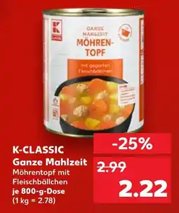 Kaufland K-classic ganze mahlzeit möhrentopf Angebot