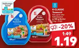 Kaufland K-classic feine teewurst Angebot