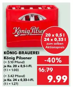 Kaufland König-brauerei könig pilsener Angebot
