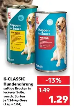 Kaufland K-classic happen in sauce mit huhn Angebot