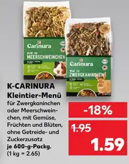 Kaufland Carinura kleintier-menü für meerschweinchen Angebot