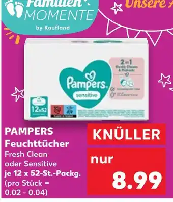 Kaufland Pampers feuchttücher fresh clean Angebot