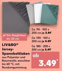Kaufland Liv&bo jersey-spannbettlaken Angebot