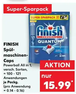 Kaufland Finish spülmaschinen-caps powerball all in 1 Angebot