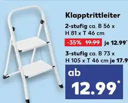 Kaufland Klapptrittleiter 2-stufig Angebot