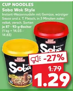 Kaufland Cup noodles soba wok style Angebot